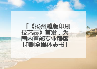 《扬州雕版印刷技艺志》首发，为国内首部专业雕版印刷全媒体志书