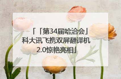 「第34届哈洽会」科大讯飞携双屏翻译机2.0惊艳亮相