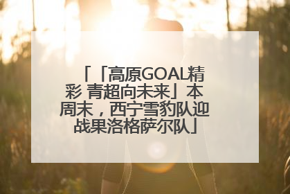 「高原GOAL精彩 青超向未来」本周末，西宁雪豹队迎战果洛格萨尔队