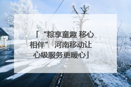 “粽享童趣 移心相伴” 河南移动让心级服务更暖心