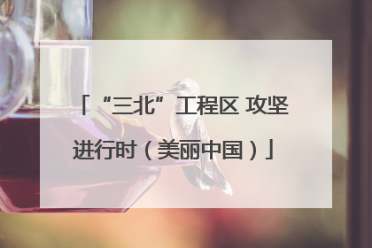 “三北”工程区 攻坚进行时（美丽中国）