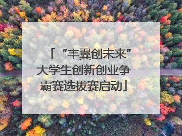 “丰翼创未来”大学生创新创业争霸赛选拔赛启动