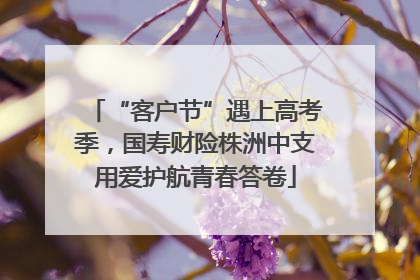 “客户节”遇上高考季，国寿财险株洲中支用爱护航青春答卷