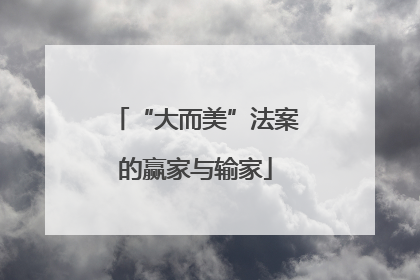 “大而美”法案的赢家与输家