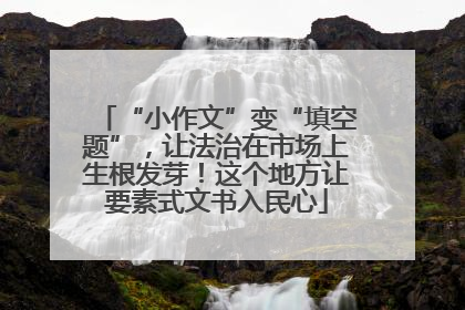 “小作文”变“填空题”，让法治在市场上生根发芽！这个地方让要素式文书入民心