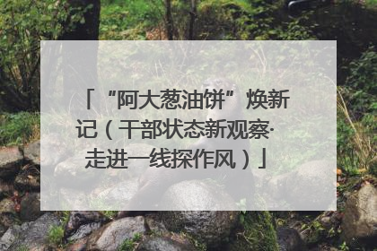 “阿大葱油饼”焕新记（干部状态新观察·走进一线探作风）