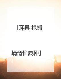 环县 抢抓墒情忙夏种
