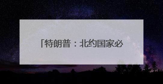 特朗普：北约国家必须达到，美国除外