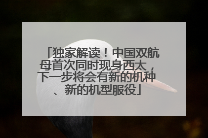 独家解读！中国双航母首次同时现身西太，下一步将会有新的机种、新的机型服役