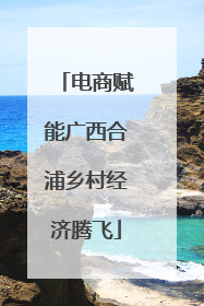 电商赋能广西合浦乡村经济腾飞