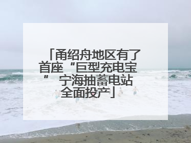 甬绍舟地区有了首座“巨型充电宝” 宁海抽蓄电站全面投产