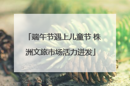 端午节遇上儿童节 株洲文旅市场活力迸发