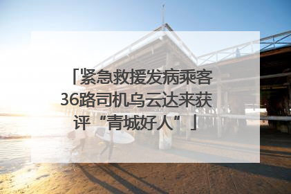 紧急救援发病乘客 36路司机乌云达来获评“青城好人”