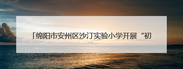 绵阳市安州区沙汀实验小学开展“初探小学 解密成长”幼小衔接活动