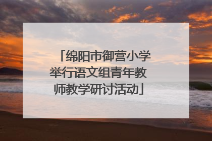 绵阳市御营小学举行语文组青年教师教学研讨活动