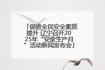 促进全民安全素质提升 辽宁召开2025年“安全生产月”活动新闻发布会