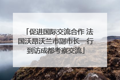 促进国际交流合作 法国沃昂沃兰市副市长一行到访成都考察交流