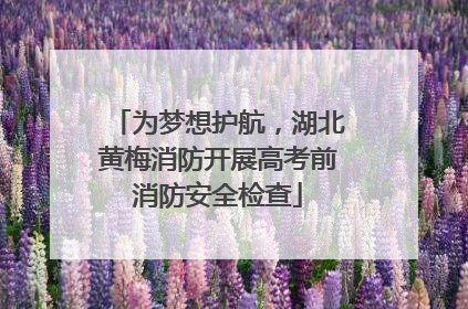 为梦想护航，湖北黄梅消防开展高考前消防安全检查