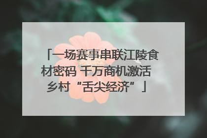 一场赛事串联江陵食材密码 千万商机激活乡村“舌尖经济”