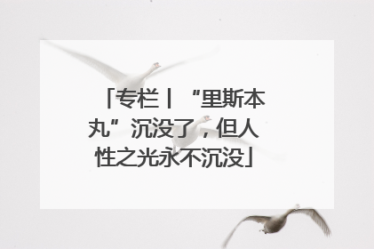 专栏丨“里斯本丸”沉没了，但人性之光永不沉没
