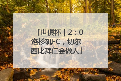 世俱杯｜2：0洛杉矶FC，切尔西比拜仁会做人