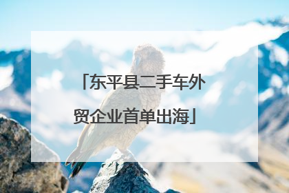 东平县二手车外贸企业首单出海