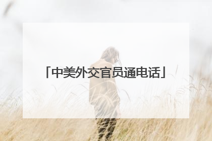 中美外交官员通电话
