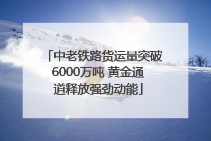 中老铁路货运量突破6000万吨 黄金通道释放强劲动能
