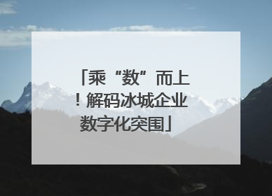 乘“数”而上！解码冰城企业数字化突围
