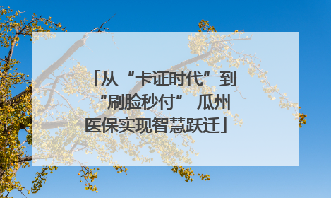 从“卡证时代”到“刷脸秒付” 瓜州医保实现智慧跃迁
