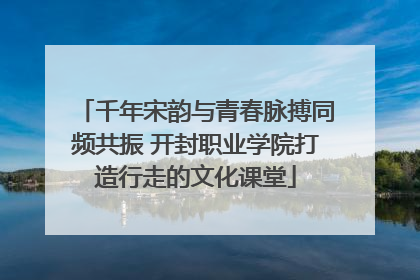 千年宋韵与青春脉搏同频共振 开封职业学院打造行走的文化课堂