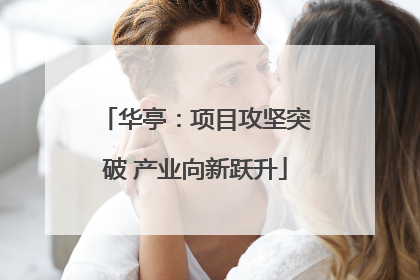 华亭：项目攻坚突破 产业向新跃升