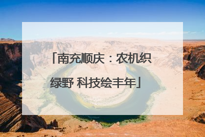 南充顺庆：农机织绿野 科技绘丰年