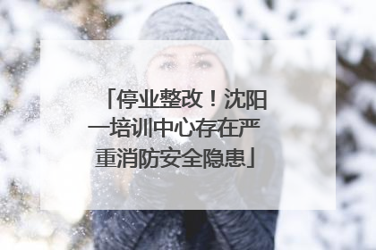 停业整改！沈阳一培训中心存在严重消防安全隐患
