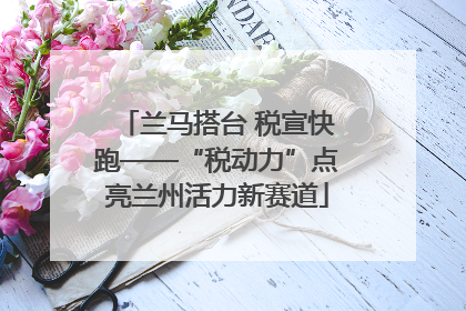 兰马搭台 税宣快跑——“税动力”点亮兰州活力新赛道