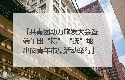 共青团助力旅发大会暨端午出“粽”·“抚”地出圈青年市集活动举行