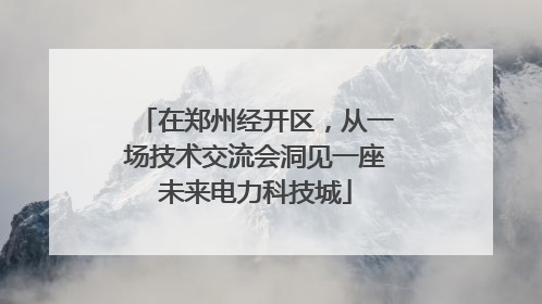 在郑州经开区，从一场技术交流会洞见一座未来电力科技城