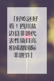 好吃还好看！四川盐边县非遗代表性项目亮相成都国际非遗节