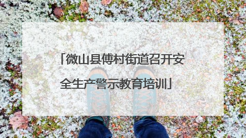 微山县傅村街道召开安全生产警示教育培训