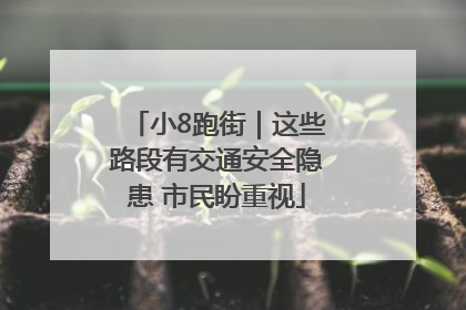 小8跑街｜这些路段有交通安全隐患 市民盼重视