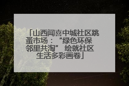 山西闻喜中城社区跳蚤市场：“绿色环保 邻里共淘” 绘就社区生活多彩画卷