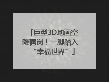 巨型3D地画空降鹤岗！一脚踏入“幸福世界”