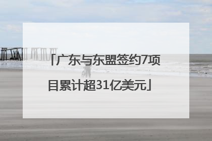 广东与东盟签约7项目累计超31亿美元