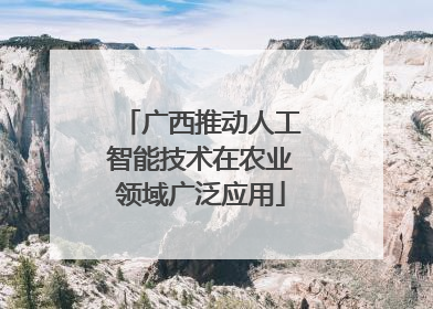 广西推动人工智能技术在农业领域广泛应用