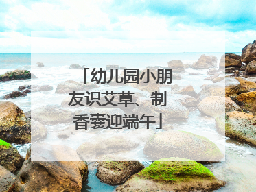 幼儿园小朋友识艾草、制香囊迎端午