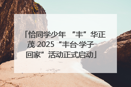 恰同学少年 “丰”华正茂 2025“丰台·学子回家”活动正式启动