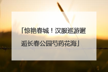 惊艳春城！汉服巡游邂逅长春公园芍药花海