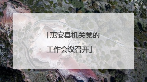 惠安县机关党的工作会议召开