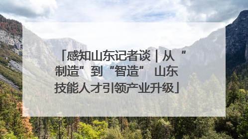 感知山东记者谈｜从“制造”到“智造” 山东技能人才引领产业升级