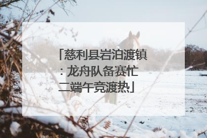 慈利县岩泊渡镇：龙舟队备赛忙 二端午竞渡热
